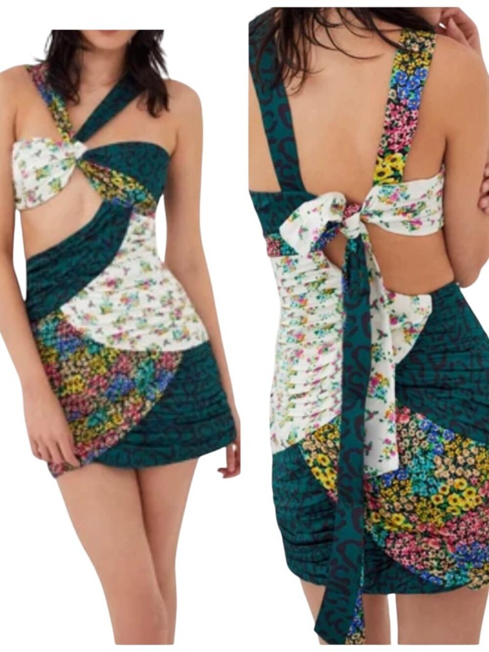 For Love & Lemons Darlene Cutout Floral Mini Dress NWT Small